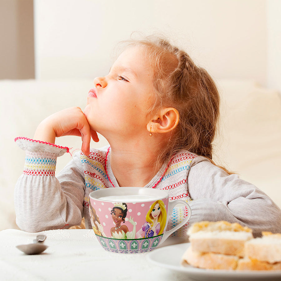 Tazza Colazione in porcellana decorata Principesse DISNEY TALES Egan