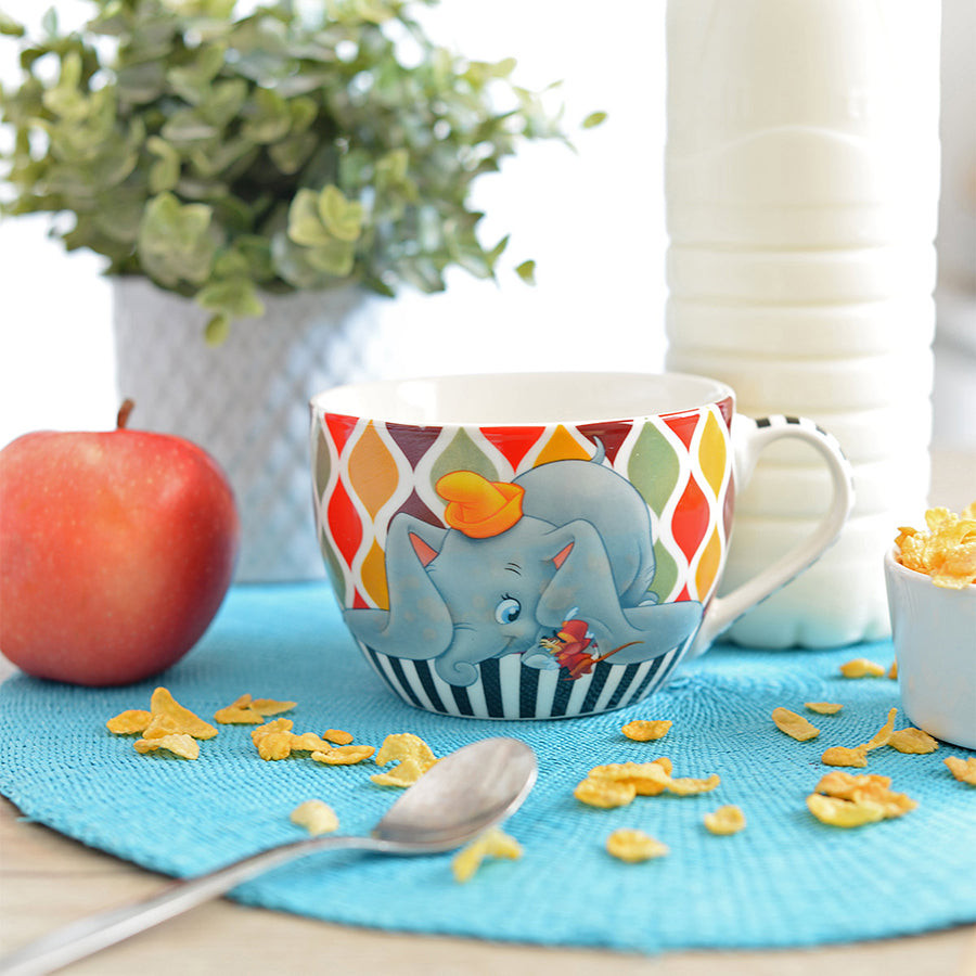 Tazza Colazione in porcellana decorata Dumbo DISNEY TALES Egan