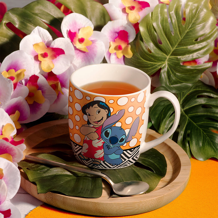 Tazza Mug in porcellana decorata Lilo & Stitch DISNEY TALES Egan