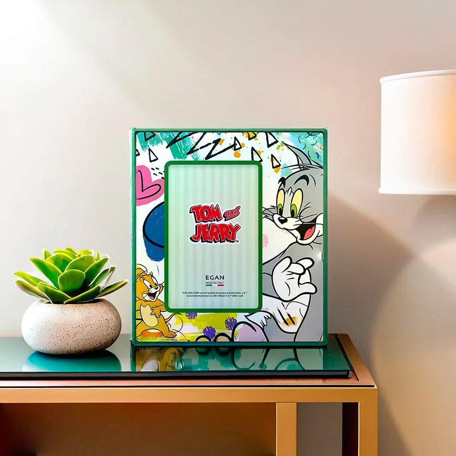 Portafoto in ceramica decorata Tom & Jerry WARNER BROS Egan