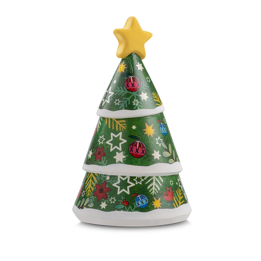 Campanella in ceramica decorata smaltata NATALE Egan