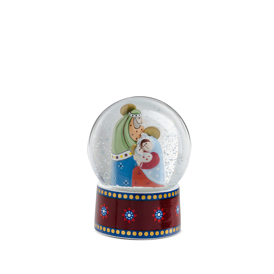 Palla di neve vetro e resina Presepe NATALE Egan