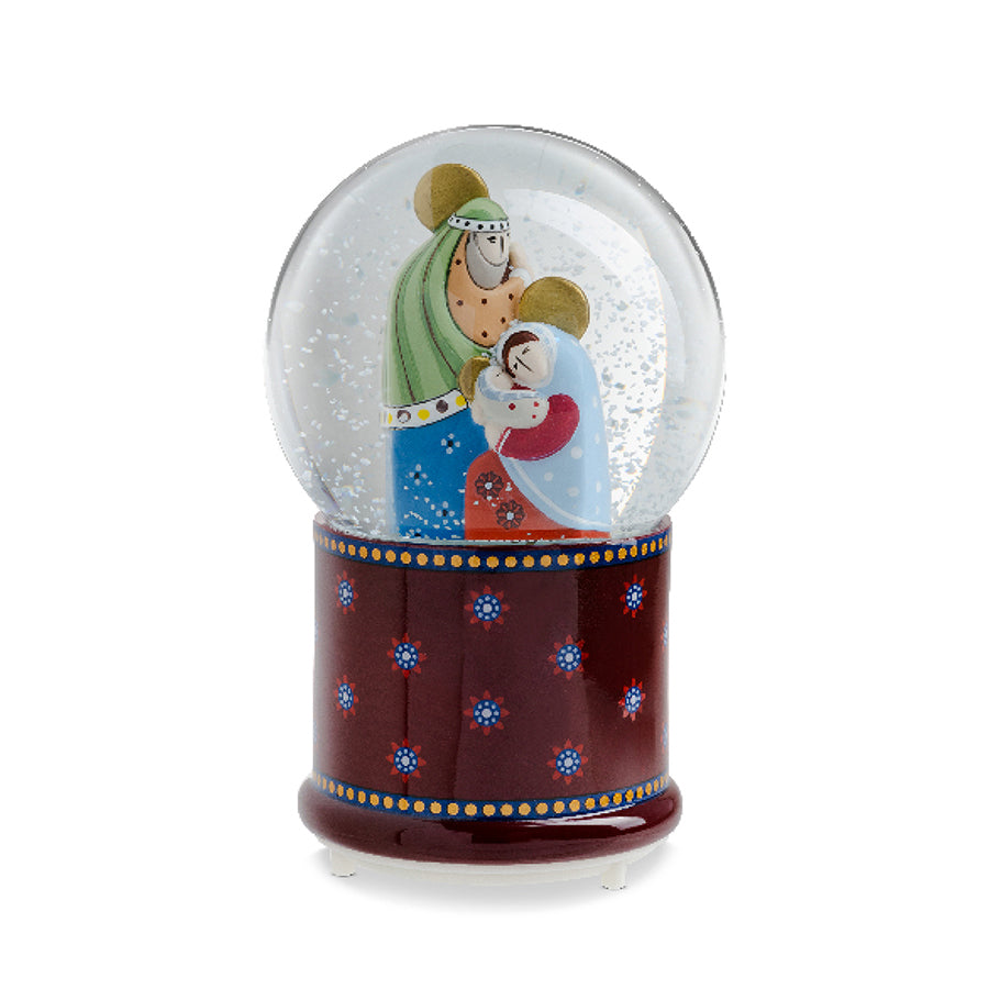 Palla di neve vetro e resina Presepe NATALE Egan