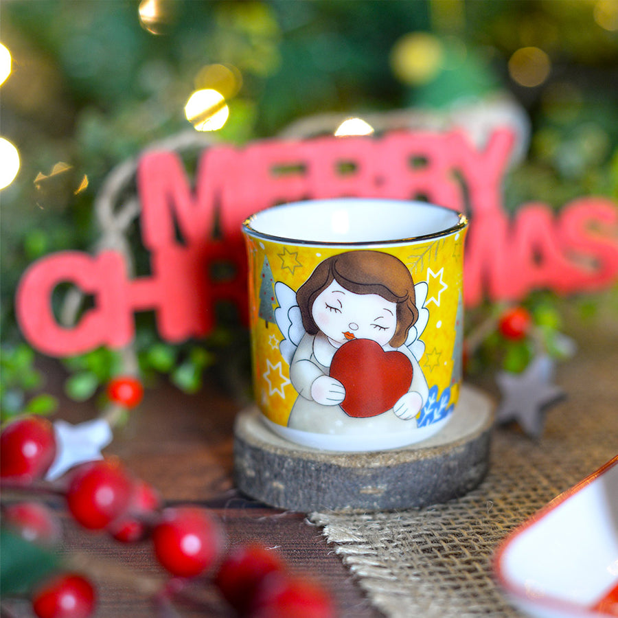 Tazza Mug in porcellana decorata NATALE Egan