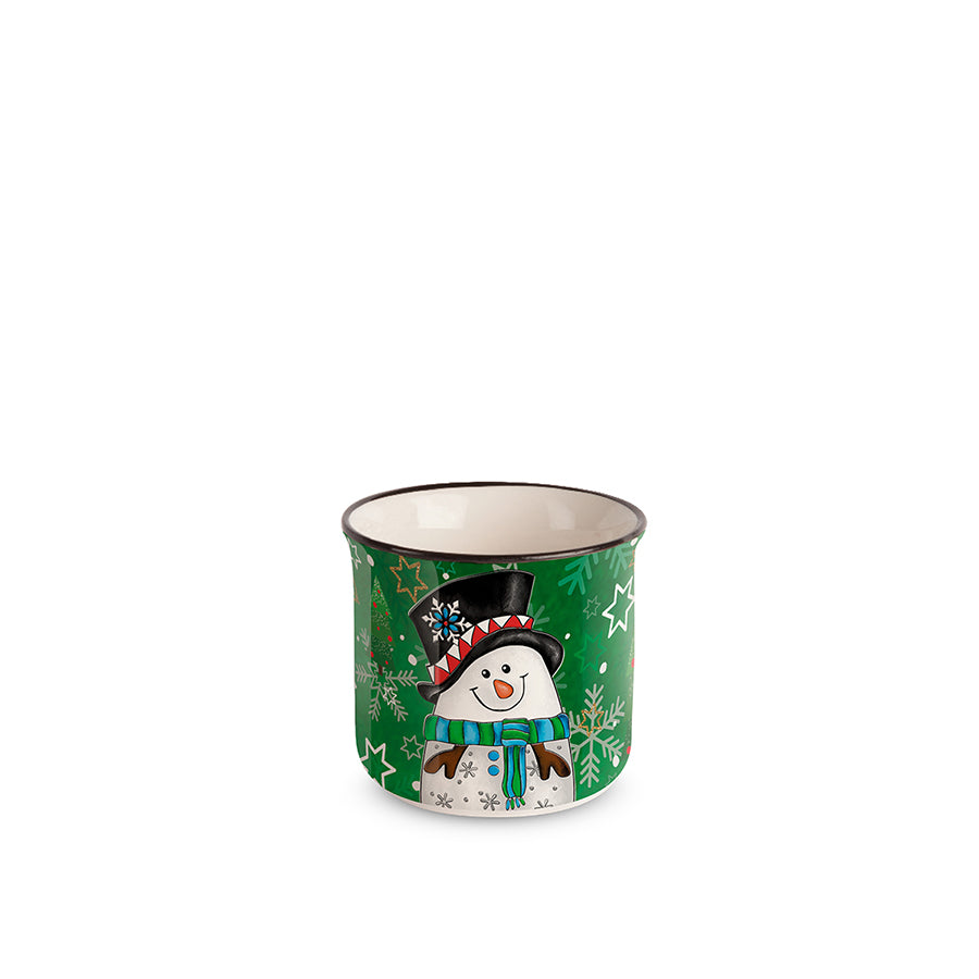Bicchierino caffè in porcellana decorata NATALE Egan