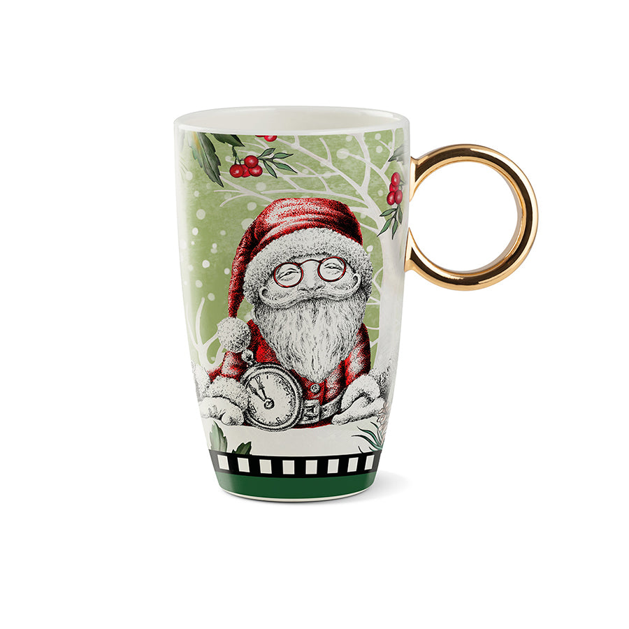 Tazza Mug porcellana decorata NATALE Egan