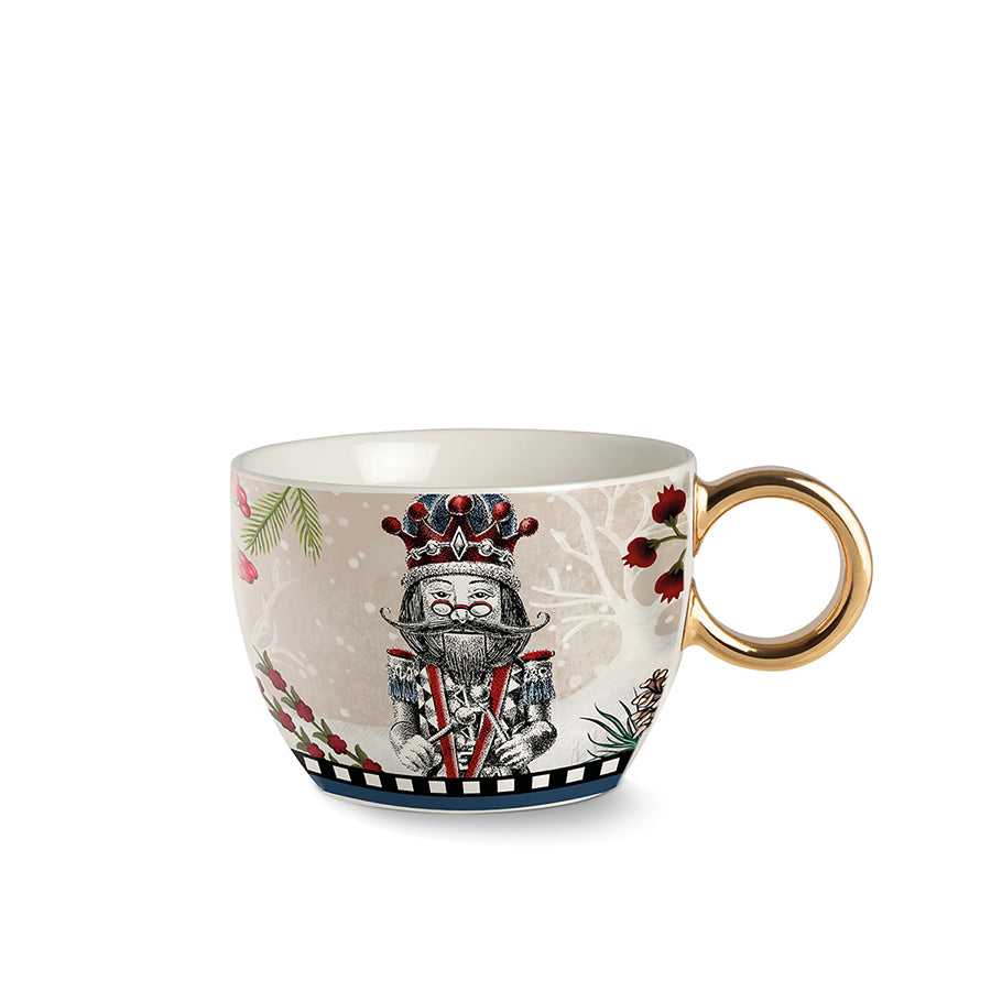 Tazza Colazione porcellana decorata NATALE Egan