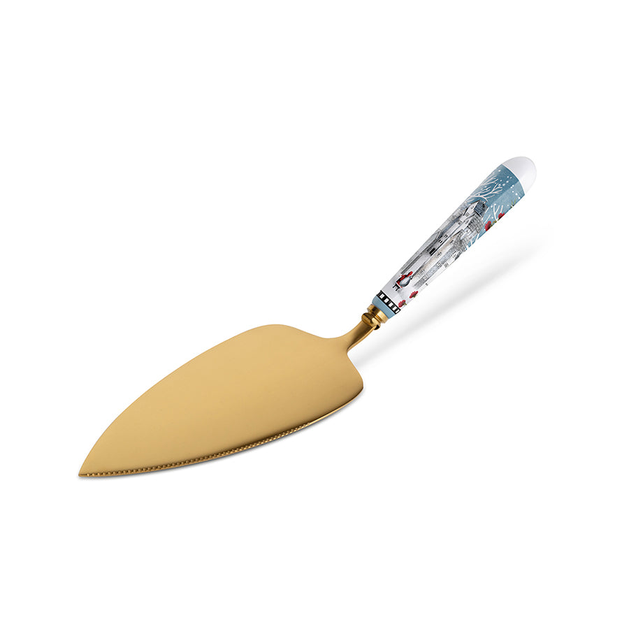 Pala Torta acciaio e ceramica NATALE Egan