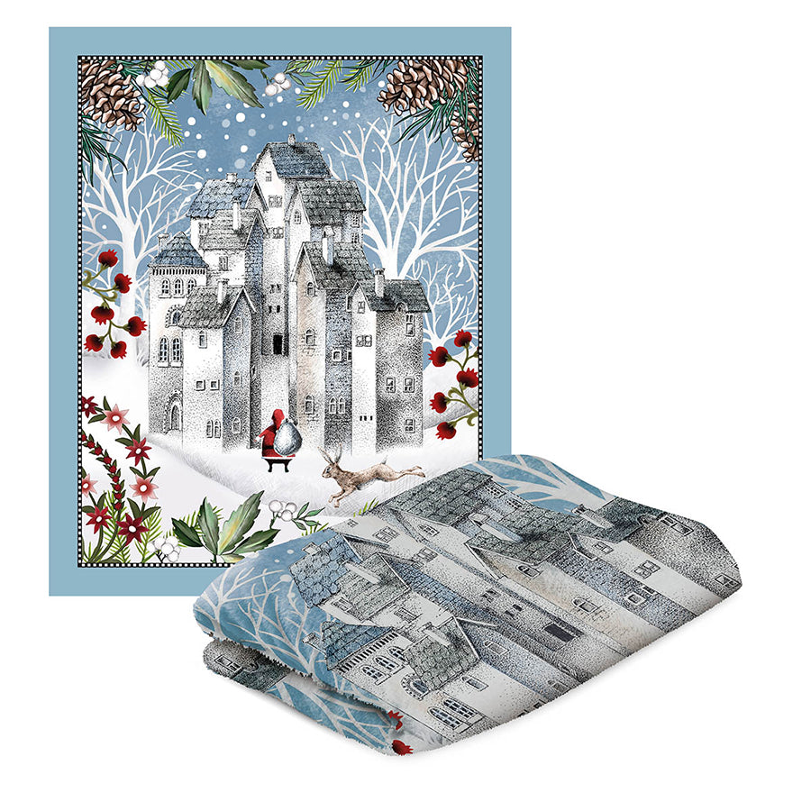 Plaid rettangolare in poliestere NATALE Egan