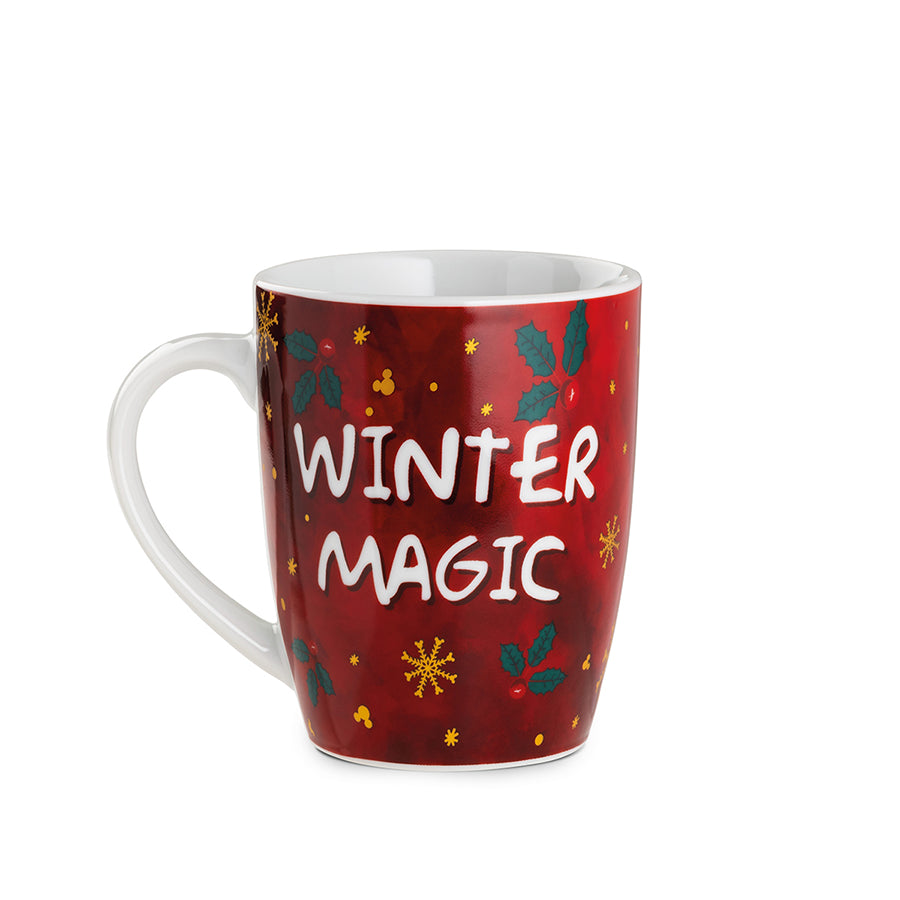 Tazza Mug in porcellana decorata Mickey Mouse WINTER MAGIC Disney Egan