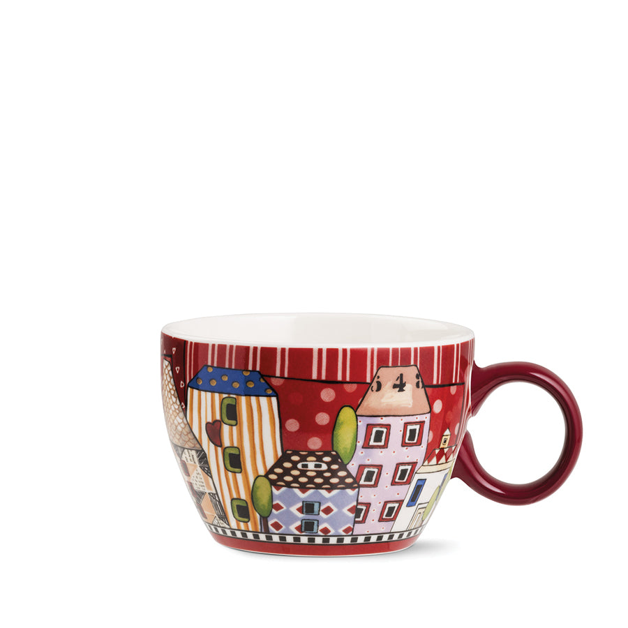 Tazza Colazione in porcellana decorata PAESE MIO Egan