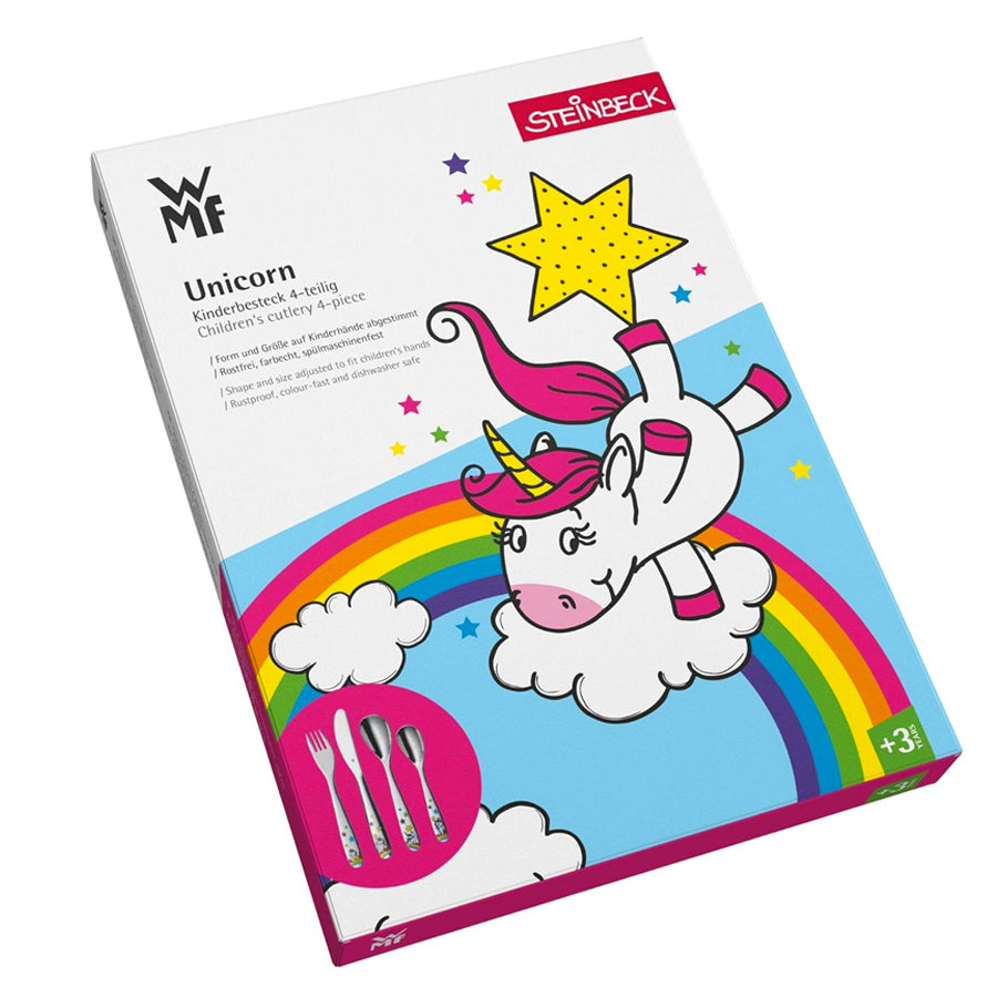 Set Posate Per Bambini 4pz in acciaio STEINBECK UNICORNO WMF