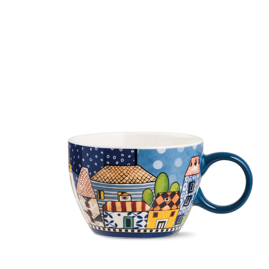 Tazza Colazione in porcellana decorata PAESE MIO Egan