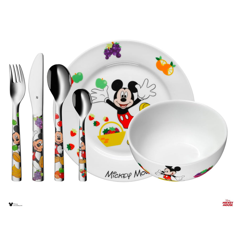 Servizio Pappa per Bambini 6pz in porcellana e acciaio DISNEY TOPOLINO WMF