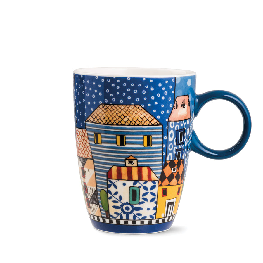 Tazza Mug in porcellana decorata PAESE MIO Egan