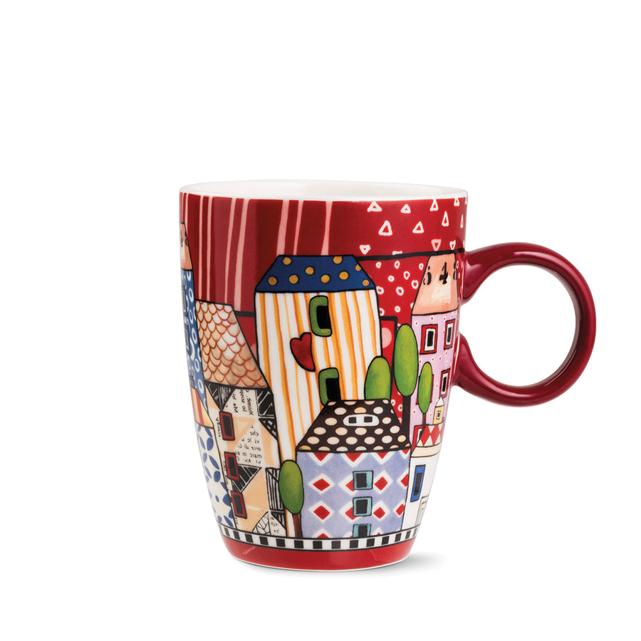 Tazza Mug in porcellana decorata PAESE MIO Egan