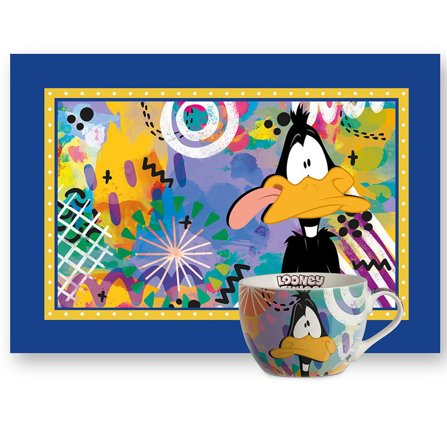 Set Tazza Colazione e Tovaglietta Daffy Duck LOONEY TUNES WARNER BROS Egan