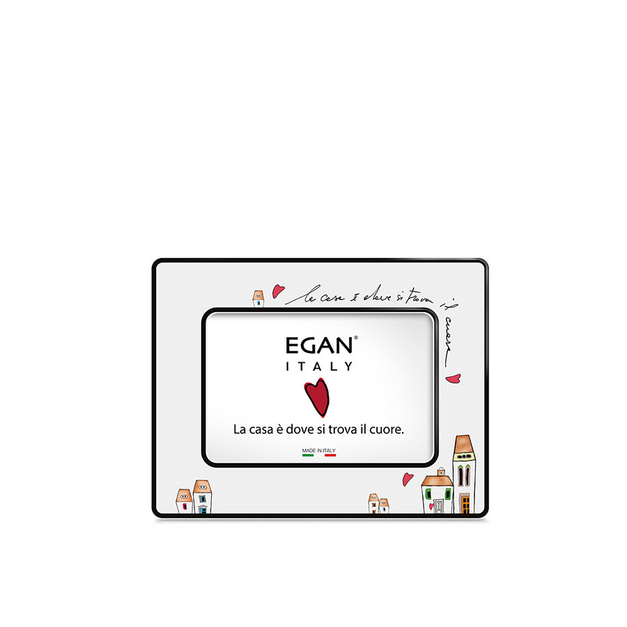 Portafoto in ceramica decorata LE CASETTE Egan