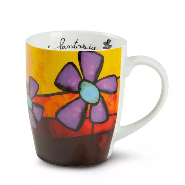 Tazza mug in porcellana decorata PANE AMORE E FANTASIA Egan