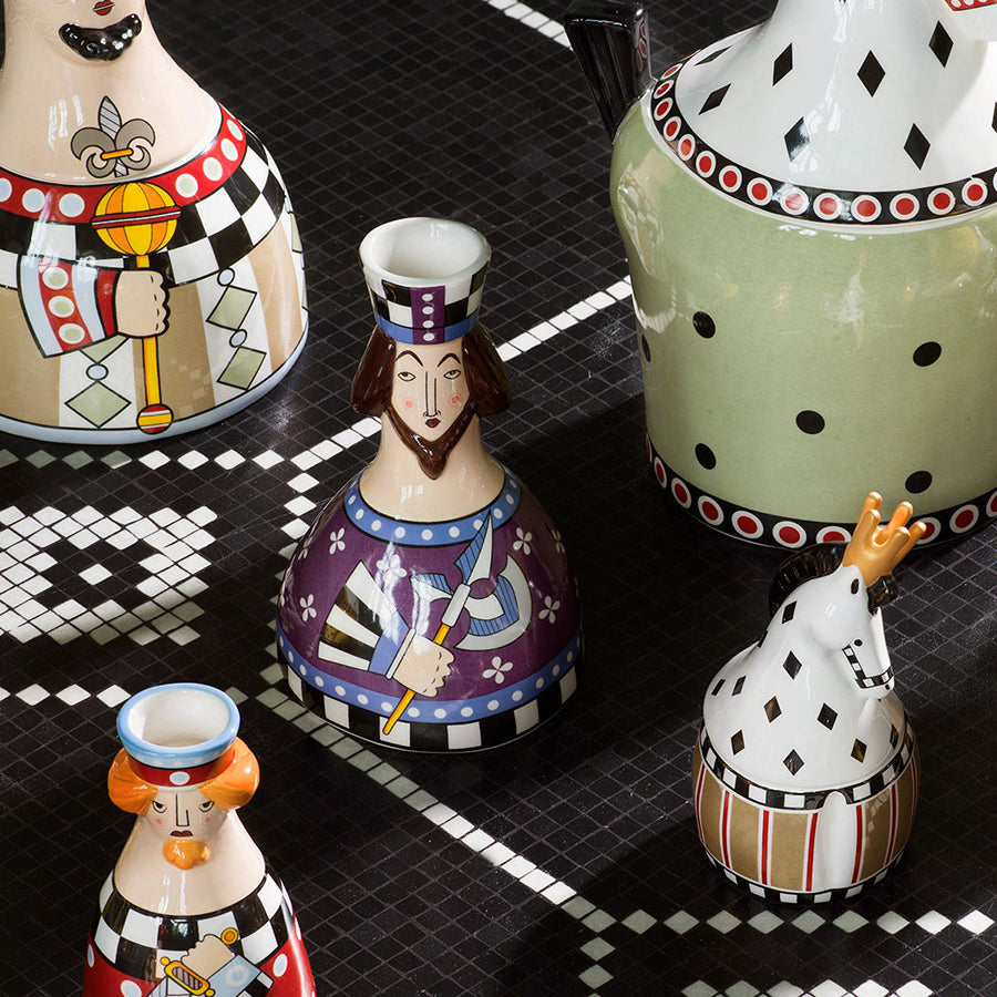 Profumatore/candeliere in ceramica decorata I GIRGENTI Egan
