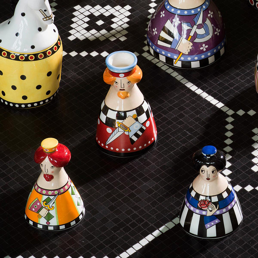 Profumatore/candeliere in ceramica decorata I GIRGENTI Egan