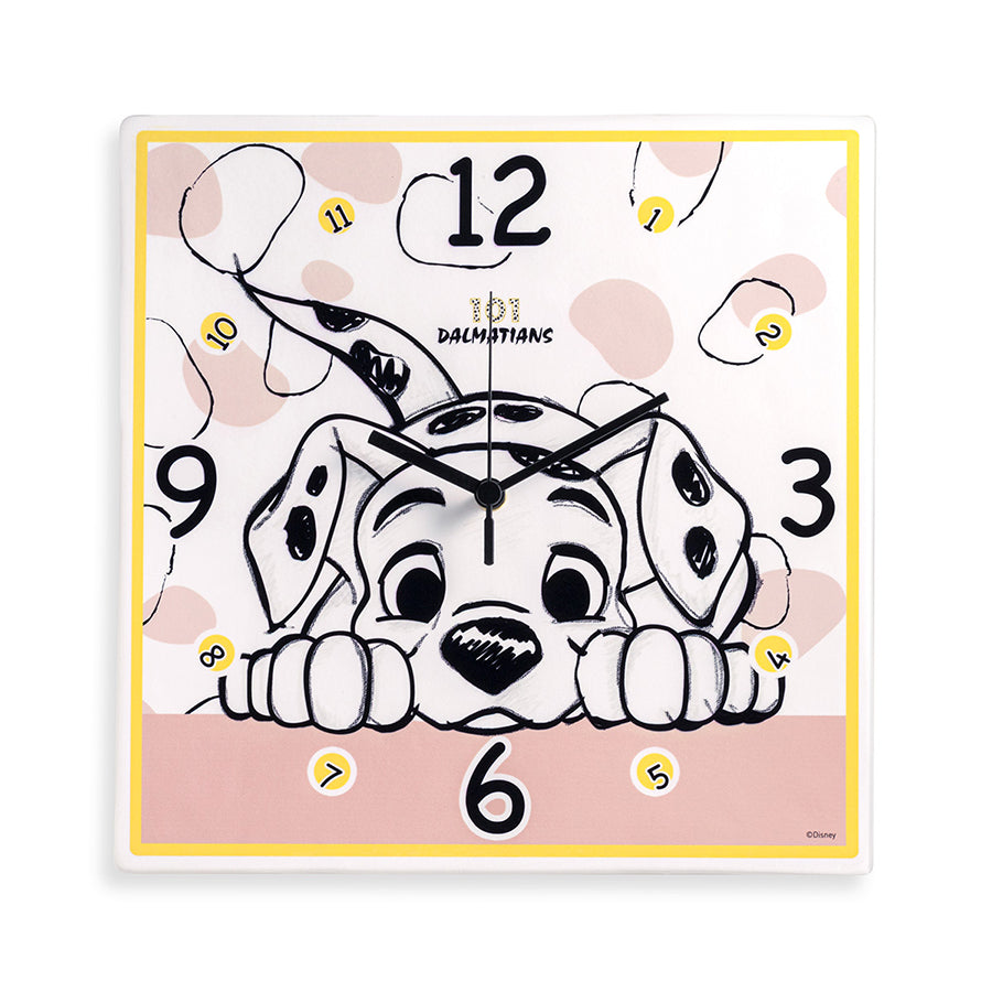 Orologio da parete quadrato in ceramica decorata LA CARICA DEI 101 Egan
