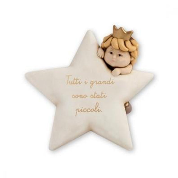 Targa in ceramica decorata con scritta Egan I PICCOLI PRINCIPI
