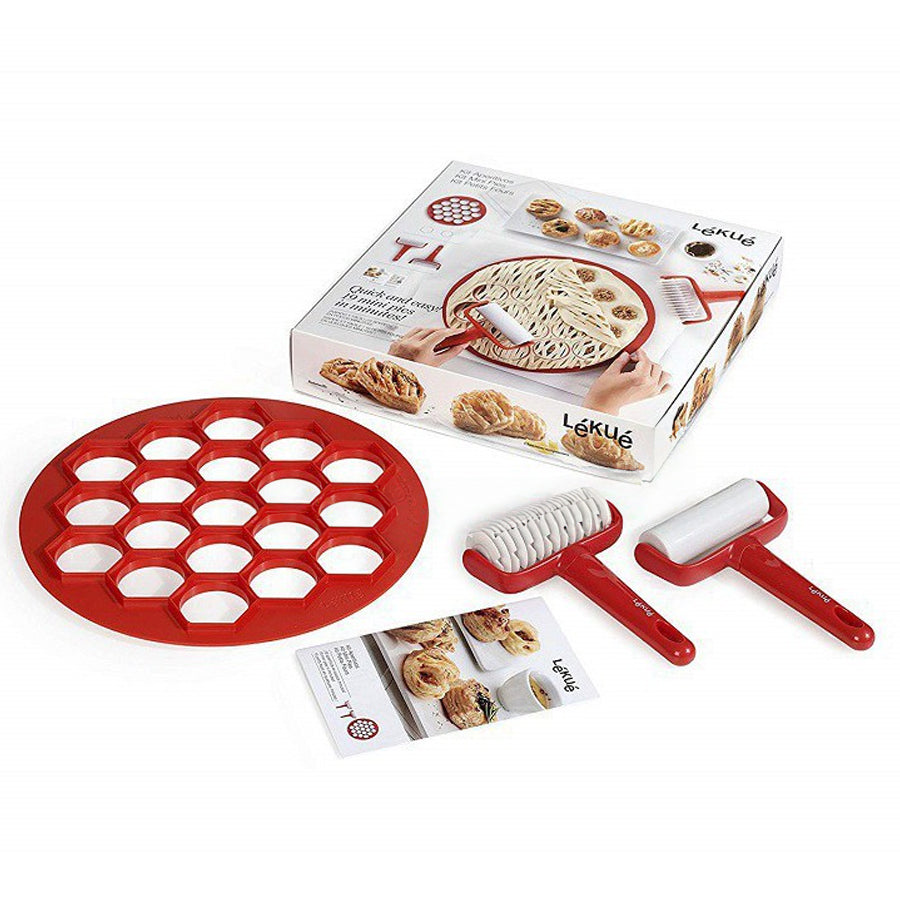 Set 3pz tagliasfoglie in materiale plastico Lekuè FINGERFOOD
