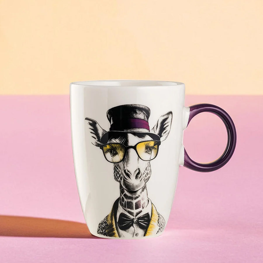 Tazza Mug in porcellana decorata Giraffa HUMAN ESSENCE “FAR-SIGHTEDENESS” Egan