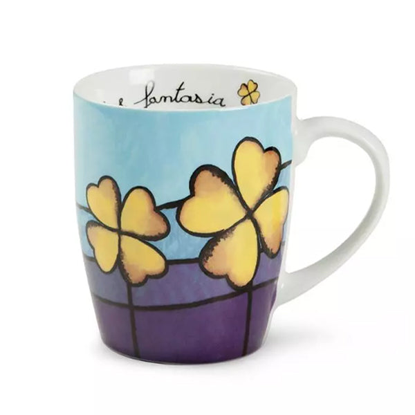 Tazza mug in porcellana decorata PANE AMORE E FANTASIA Egan