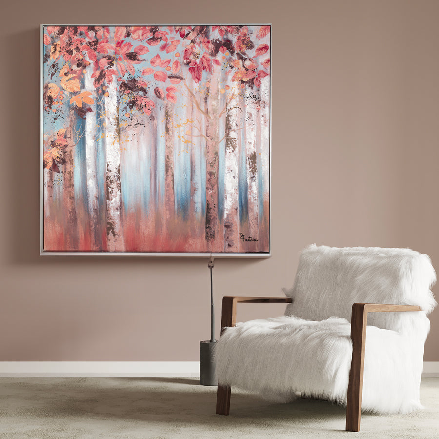 Quadro in tela con cornice in legno BETULLE Fantin Argenti