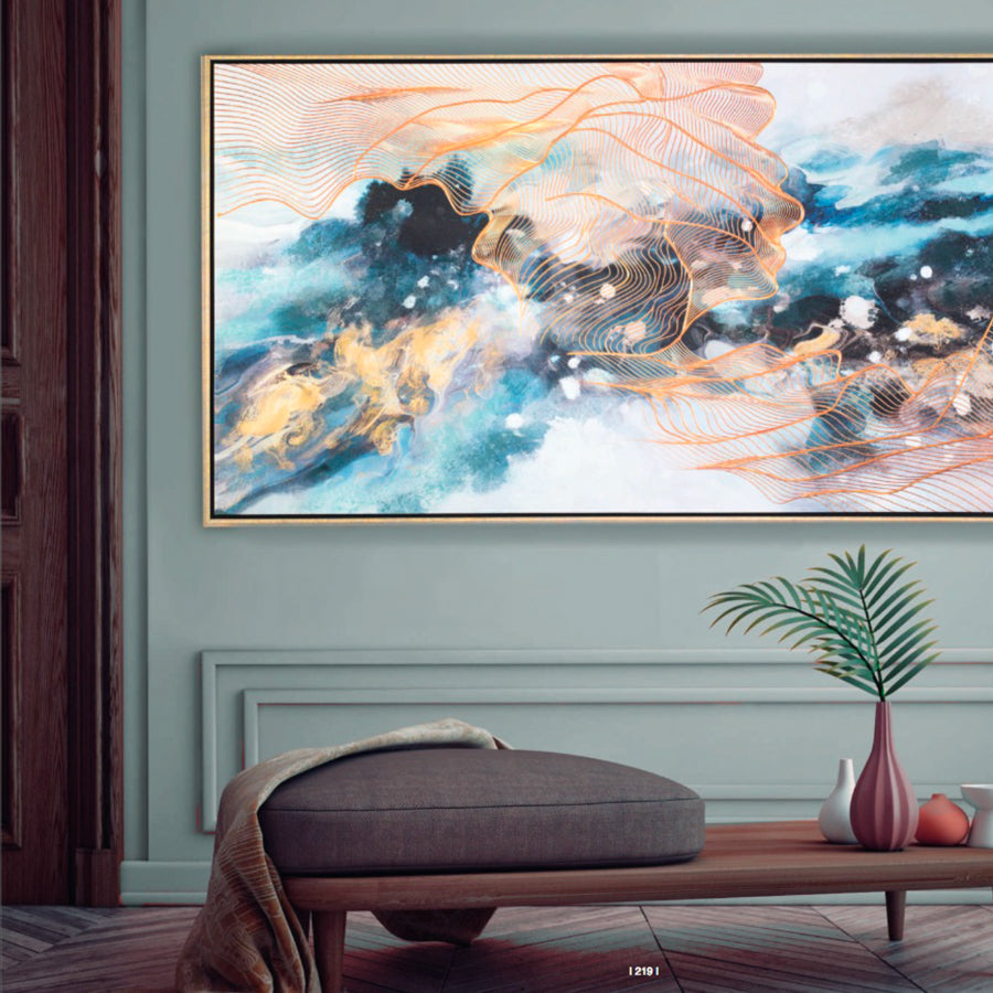 Quadro in tela con cornice in legno UNIVERSO Fantin Argenti