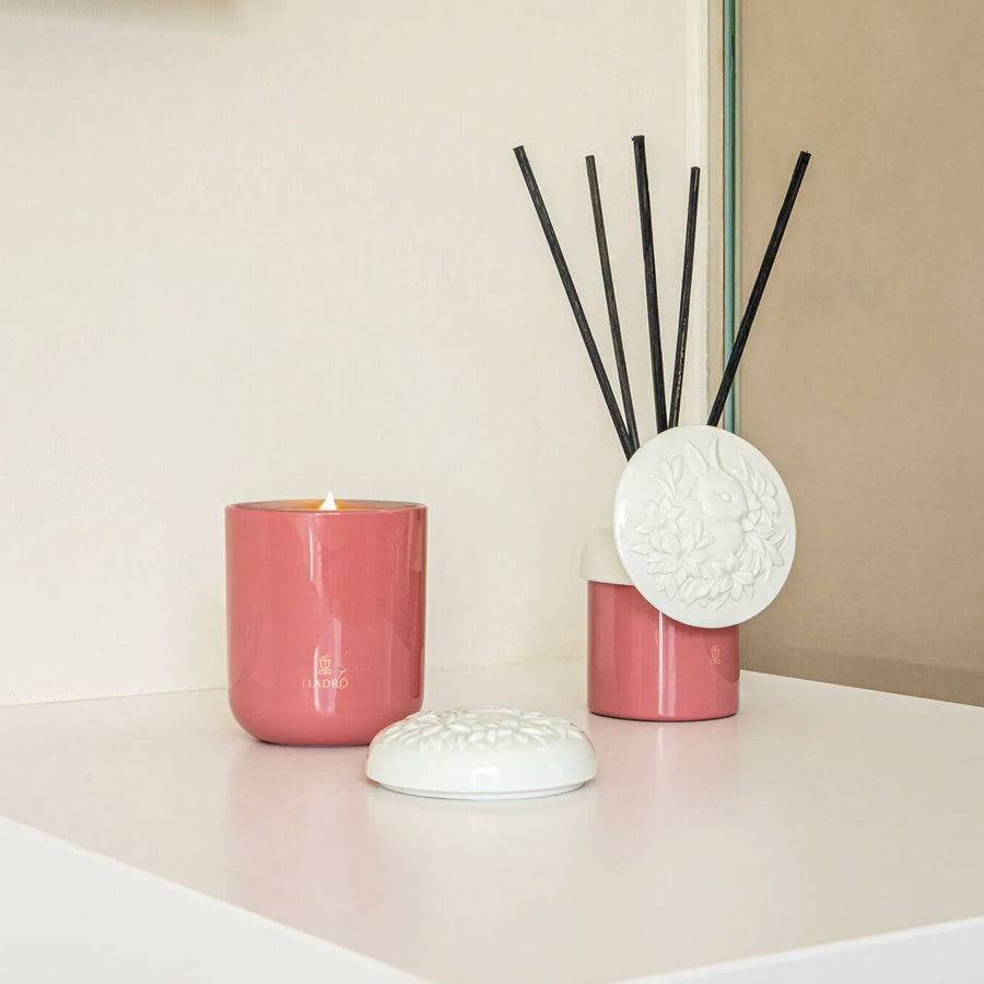 Candela profumata con coperchio in porcellana Coniglio-Sweet Memories ZODIACO CINESE Lladrò