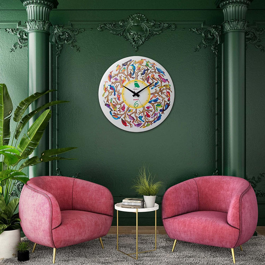 Orologio da parete in materiale plastico decorato NATURE-TIME Guzzini