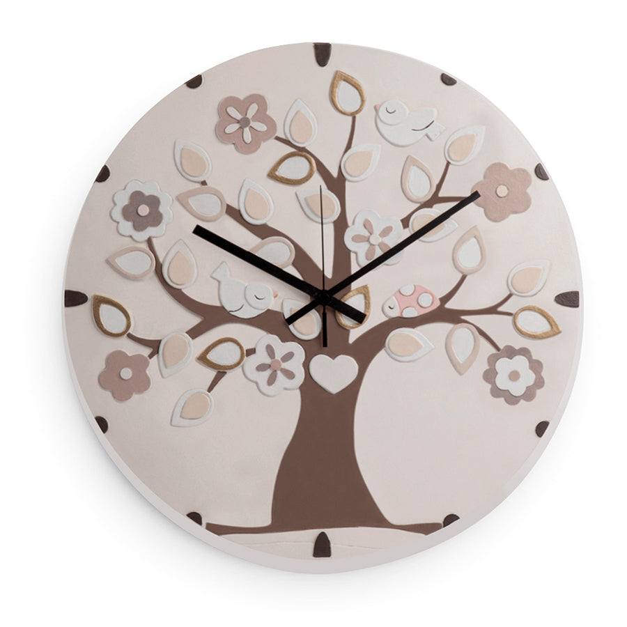 Orologio da parete in ceramica decorata L' ALBERO DELLA VITA Egan
