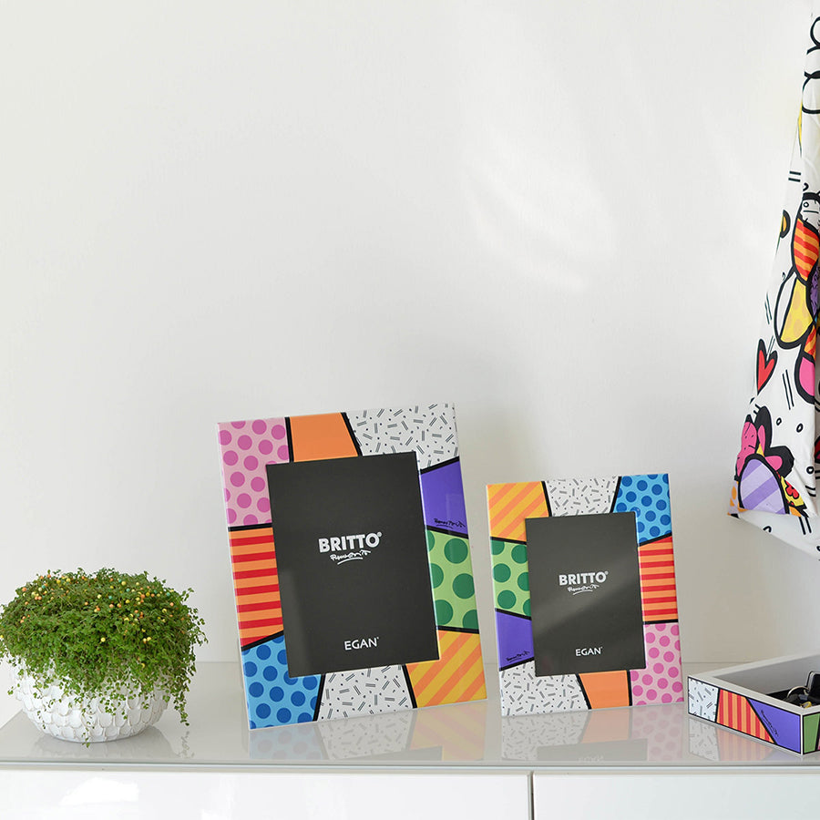 Portafoto in legno decorato Egan BRITTO ICON