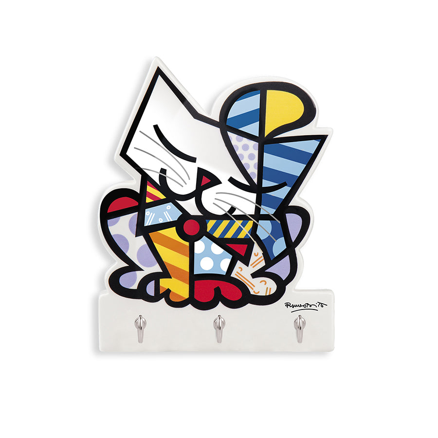 Appendichiavi in ceramica decorata e metallo Egan BRITTO ICON
