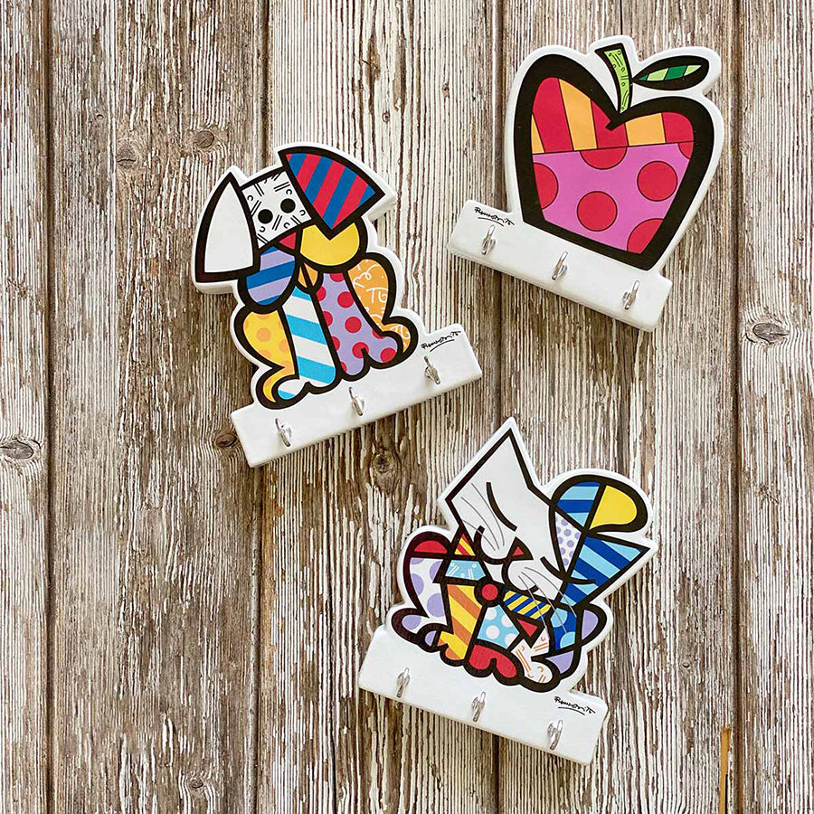 Appendichiavi in ceramica decorata e metallo Egan BRITTO ICON