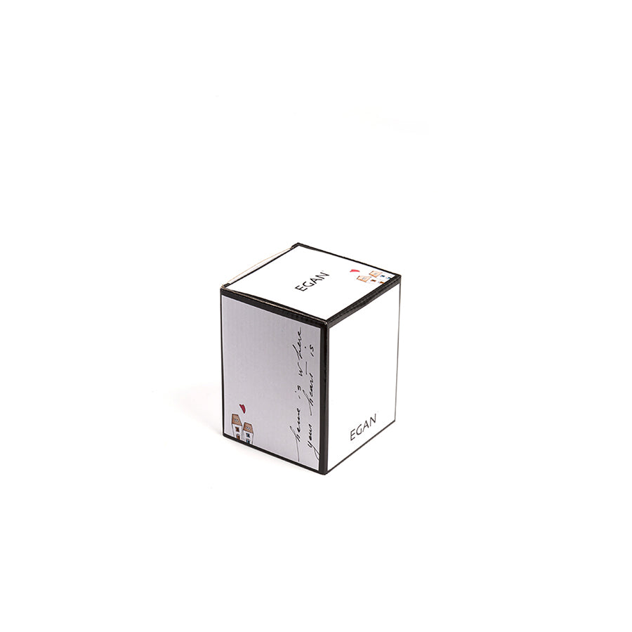 Barattolo con coperchio in ceramica decorata LE CASETTE Egan