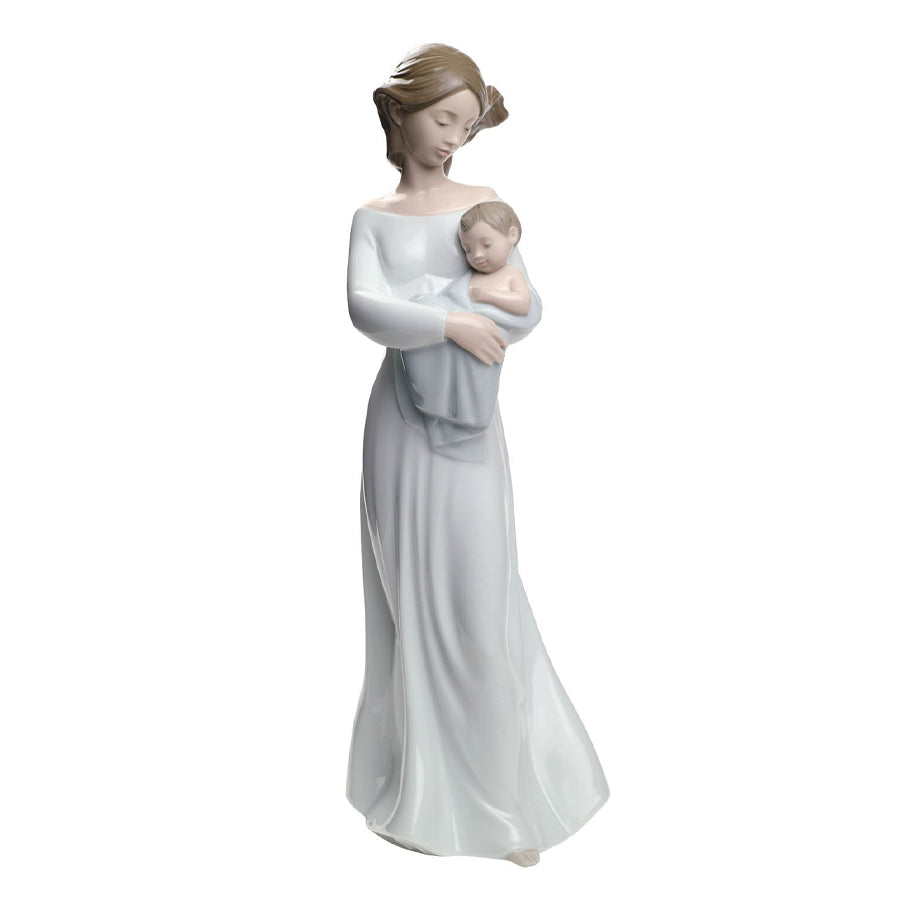Scultura in porcellana spagnola "IL MIO DOLCE BAMBINO" Nao by Lladrò