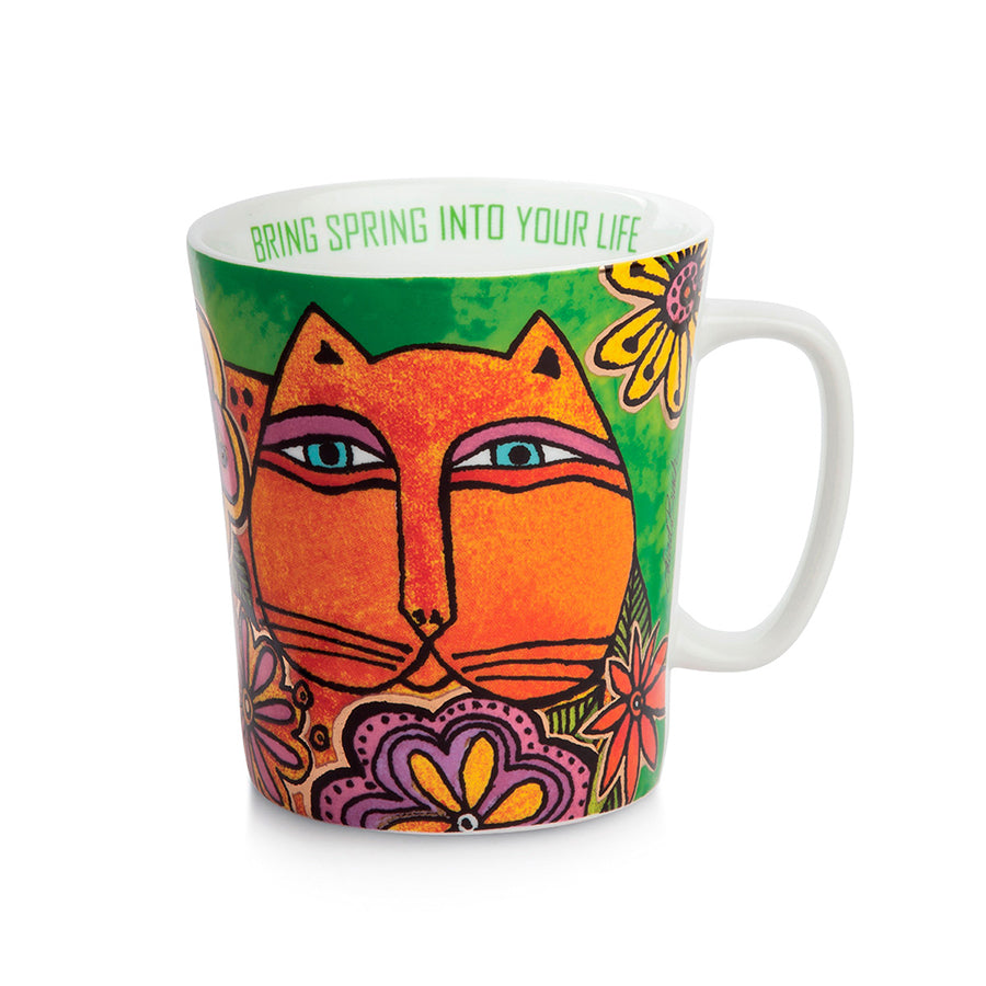 Tazza mug in porcellana decorata LAUREL BURCH FANTASTIC FELINES Egan