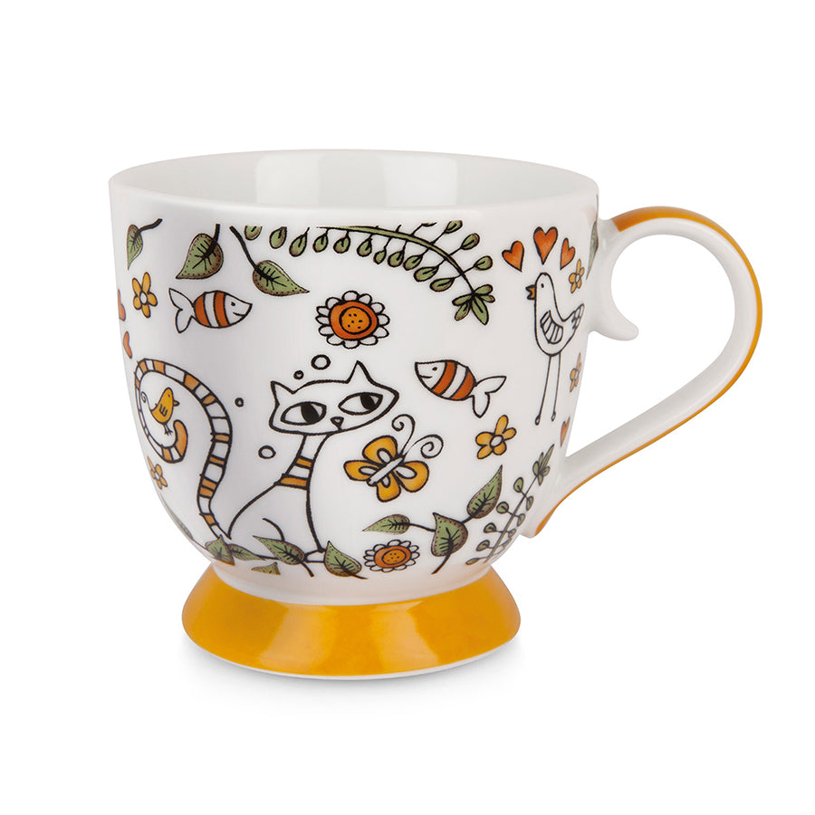Tazza colazione in porcellana decorata TEA FOR TWO Egan