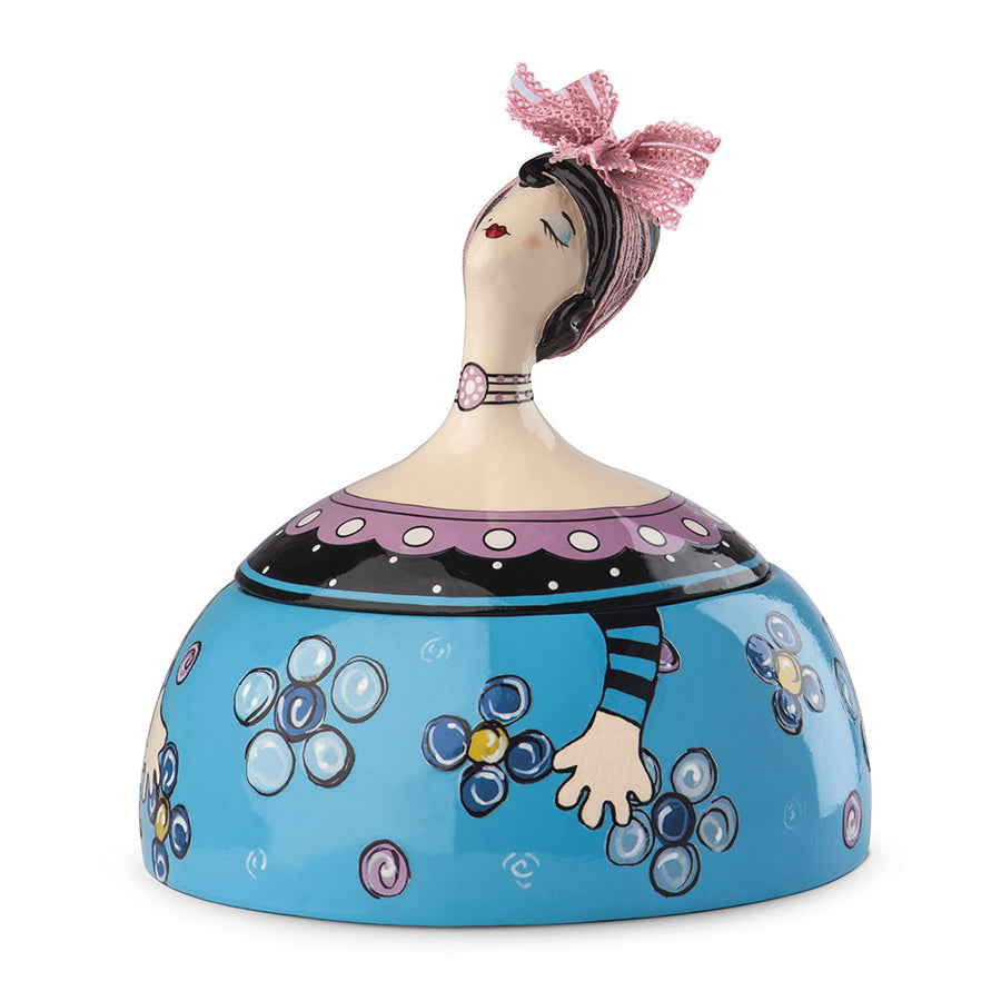 Portagioie in ceramica decorata a mano Egan LE PUPAZZE