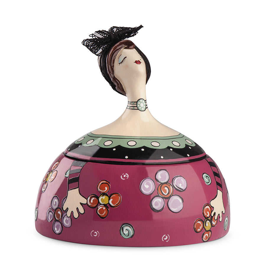 Portagioie in ceramica decorata a mano Egan LE PUPAZZE