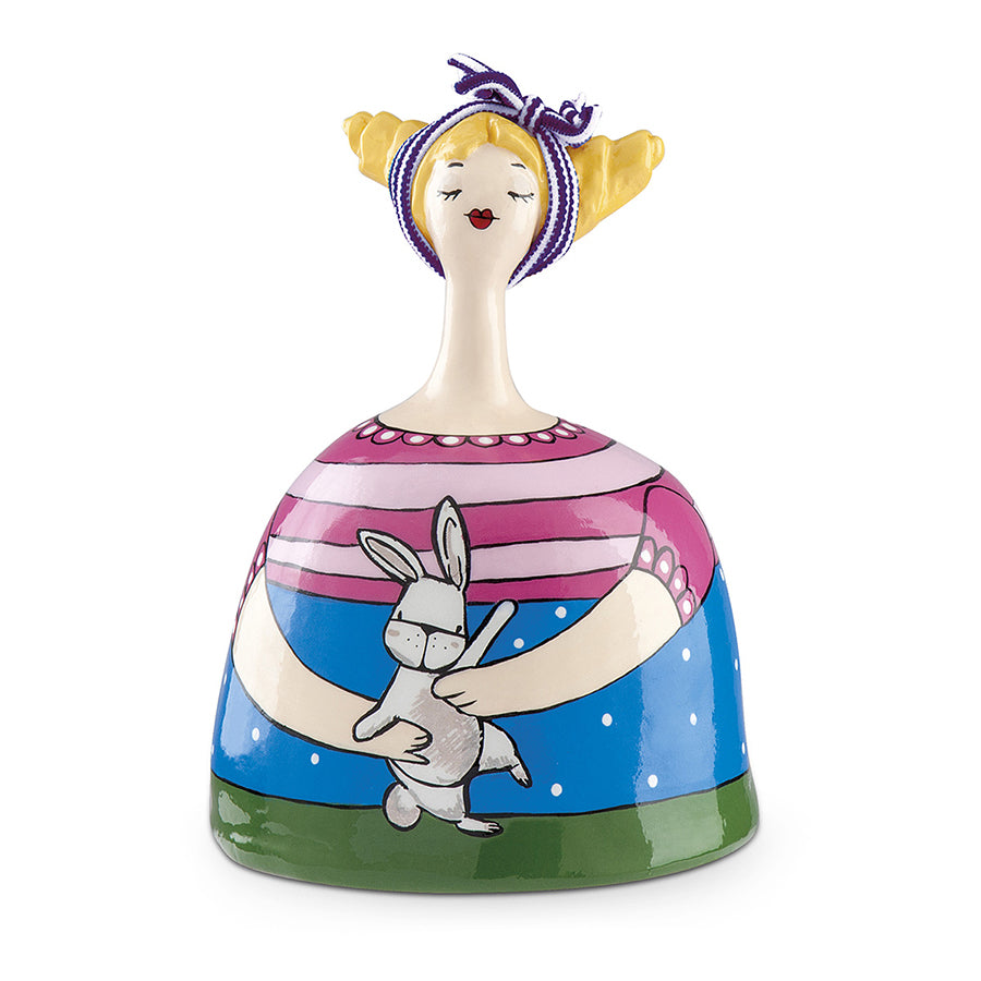 Salvadanaio medio in ceramica decorata a mano decoro peluche LE PUPAZZE Egan