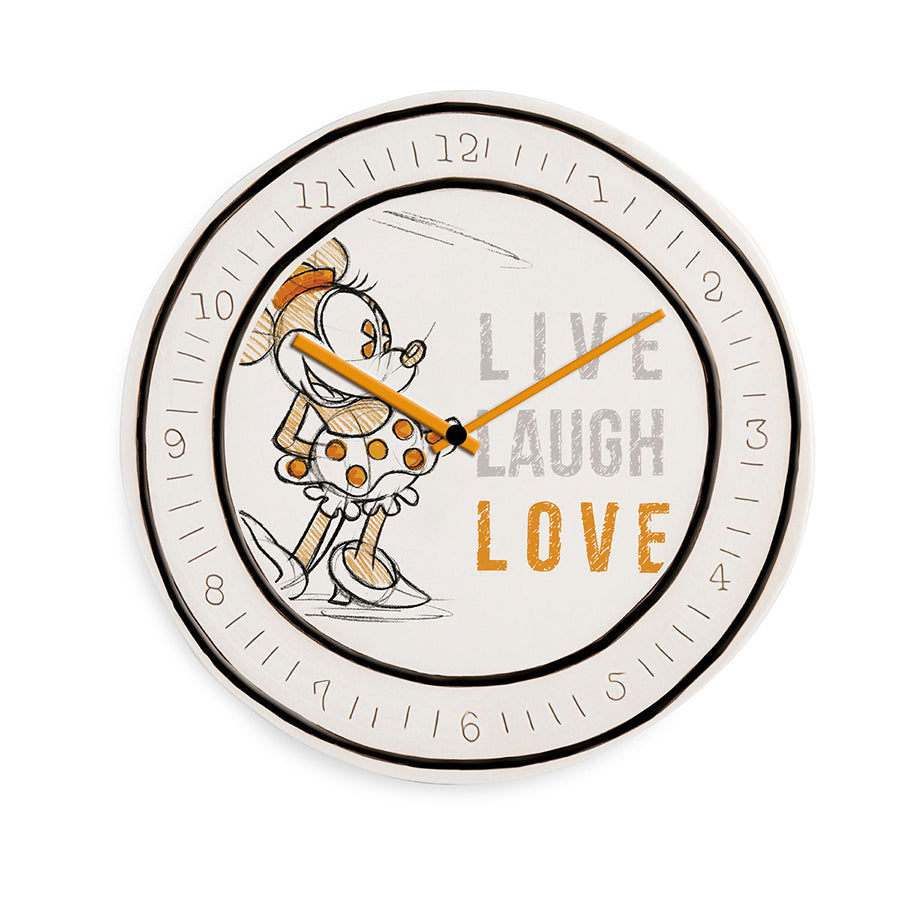 Orologio da parete in ceramica decorata LIVE LAUGH LOVE Egan