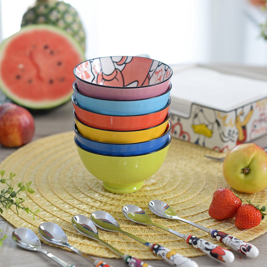 Set 6 Coppette in porcellana decorata DISNEY FOREVER & EVER Egan