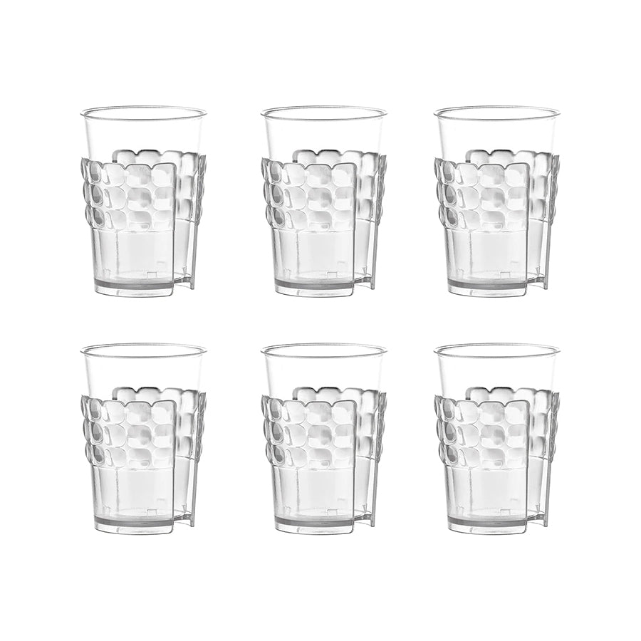 Set 6 reggibicchieri universali in metilmetacrilato Guzzini TIFFANY