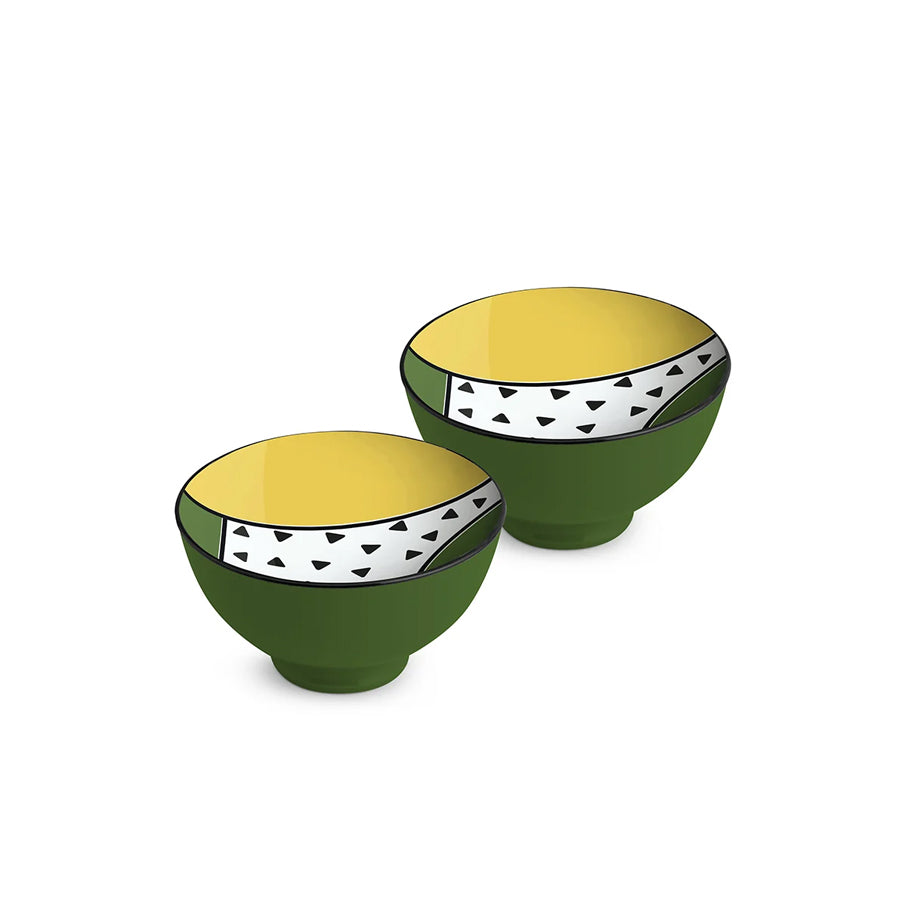 Set 2 Coppette in porcellana decorata WARA' Egan