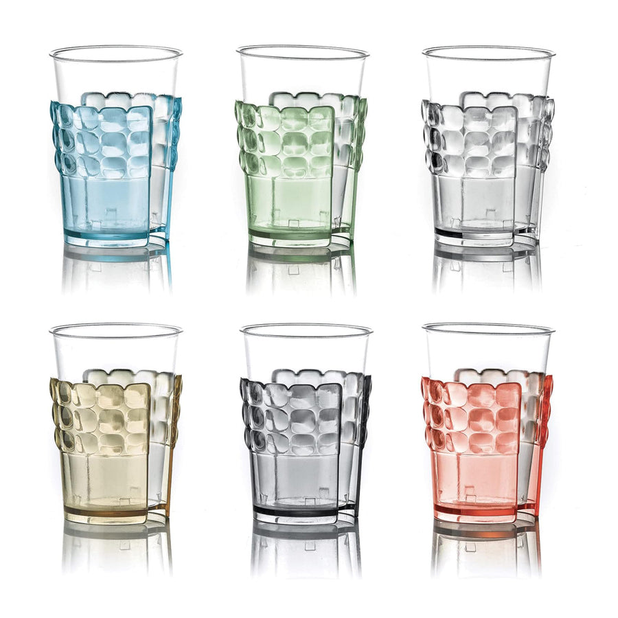Set 6 reggibicchieri universali in metilmetacrilato Guzzini TIFFANY